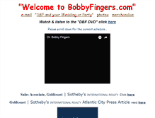 Tablet Screenshot of bobbyfingers.com